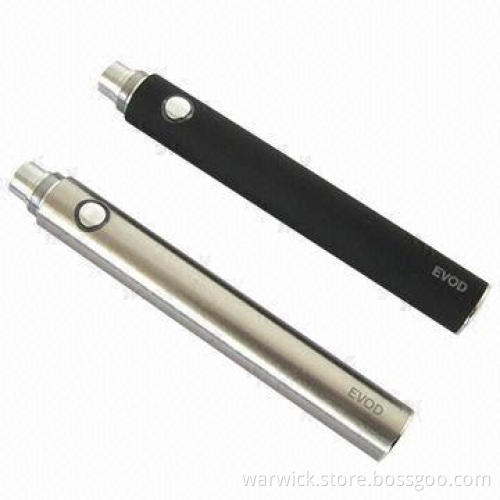 EVOD Battery with EVOD Bottom Coil Atomizer, 650, 900, 1,100mAh Battery Capacity